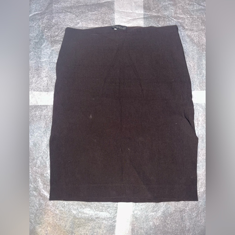Vintage Bebe brown skirt size 4 with double side slits